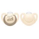 NUK   For Nature Silikon Smokk   0-6 mnd   Creme
