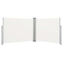 vidaXL Uttrekkbar sidemarkise 140x1000 cm kremhvit