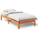  Sengeramme uten madrass voksbrun 80x200 cm heltre furu 8721158636904