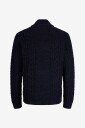 Jack & Jones   Polohals  Jprblucallum Cable Knit Half Zip   Blå