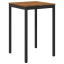 vidaXL Hagebarbord NAARDEN Naturlig og svart 70 x 68,5 x 105 cm