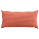 vidaXL Putetrekk 6 pcs HEERLEN Rød oransje 40 x 70 cm cordfløyel