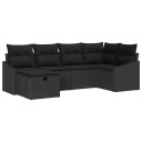 vidaXL Sofa sett 7 stk. polyrotting