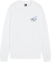 Tommy Jeans Tjm Slim Signature Chest Tee Ls   Cream   M