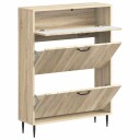 vidaXL Sko Skap HAARLEM 78 x 24 x 103 cm Konstruert tre Sonoma eik