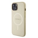 Guess Hardt Deksel til iPhone 15 Plus 6,7" Saffiano MagSafe Gull