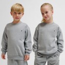 Hummel   Genser Loose Crewneck Bee Grey Melange   110 116