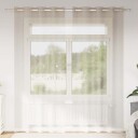  Gardiner med gardiner 2 pcs sand Polyester