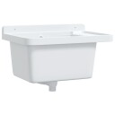  Veggmontert servant hvit 50x35x24 cm harpiks