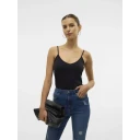 Vero Moda Vmmaxi My Soft V Singlet Jrs Noos - Black - M