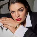 Bulova Dameklokke 97L177 Sutton Hvit/Gulltonet stål Ø21 mm