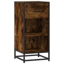 Skjenk røkt eik 35,5x35x76 cm konstruert tre og metall 8721102840159