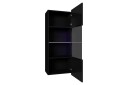 Calabrini Vitrineskap 45x32x117 cm   Svart