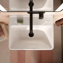 Hansgrohe Xanuia Q Vegghengt Servant 50x39 cm u/bl.hull m/ol Hvit m/SC
