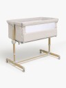 Beemoo CARE Calm Bedside Crib, Light Grey