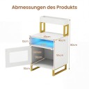 LED nattbord med justerbar belysning og oppbevaring