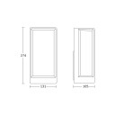 L 42 C utendørs LED vegglampe antrasitt app IP54 – STEINEL L 42 C Bluetooth   Metall   Kantet
