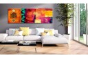 Bilde Orange Abstraction 120x40 Artgeist sp. z o. o.