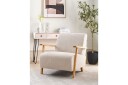 Lenestol Lesja   Lysebeige lyst tre/Polyester