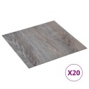 Selvklebende gulvplanker 20 stk PVC 1,86 m² lysebrun