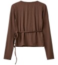 Sofie Schnoor Cardigan   Rib   Viskose   JoodySY   Brun   Sofie Schnoor   10 år (140)   Cardigan