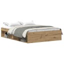  Sengeramme uten madrass artisan eik 135x190 cm konstruert tre 3329316