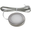 Nordtronic Linea inn-/påbygningsspot, 2,3W/2700K LED, børstet aluminium