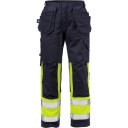 Fristads Hantverkarbyxa Flamskyddad 2586 Flam, Klass 1 Varsel Gul/marinblå C50