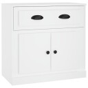 vidaXL Skjenk hvit 70x35,5x67,5 cm konstruert tre