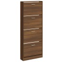 vidaXL Skoskap brun eik 59x17x150 cm konstruert tre
