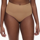 Chantelle Truser Smooth Comfort High Waisted Thong Lysbrun Small Dame