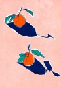 Abstract Oranges Poster Plakat / 40x50cm