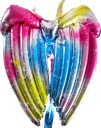 Fortryllende Fe Vinger Folie Ballong 56x50 cm