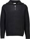 Lindbergh Oversized Half Zip Sweater   BLACK   XL