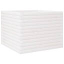  Plantekasse hvit 60x60x46 cm heltre furu