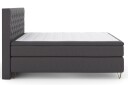 Select No 5 Komplett Sengepakke 180x200 Fast/Medium Lateks   Mørkegrå/V formede Metallben
