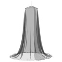 vidaXL Myggnett for seng 156 mesh Svart ⌀56 x 220 cm Polyester