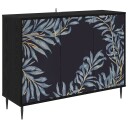 vidaXL Serviesskap DOKKUM Svart eik 102 x 33 x 76 cm Konstruert tre