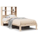  Seng med bokhylle uten madrass 90x190 cm heltre furu