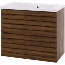 Linn Bad Selma Eikestav 2 Skuffer Heltre D45cm Servantskap Mørk eik / 80cm Senter