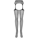 Obsessive Fishnet Suspender Stockings       - Svart - S/M/L