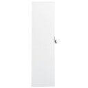 vidaXL Garderobe hvit 80x50x180 cm stål