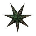 KULZ JULESTJERNE FLØYEL 60CM MØRK GRØNN GLITTER 