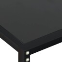 vidaXL Konsollbord svart 200x35x75,5 cm herdet glass