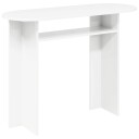 vidaXL Konsollbord med lagring Hvit 100 x 39,5 x 75 cm Konstruert tre