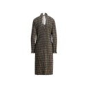 Holzweiler Galia Check Dress Beige Svart XS
