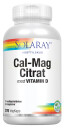 Solaray Cal-Mag Citrat + D-vitamin 270 Kapslar
