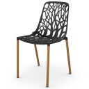 Fast Forest Spisebordsstol Iroko/Black