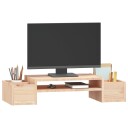 vidaXL Monitorstativ 70x27,5x15 cm heltre furu