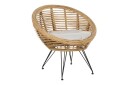 Utelenestol Carman   Natur/Sort/Beige